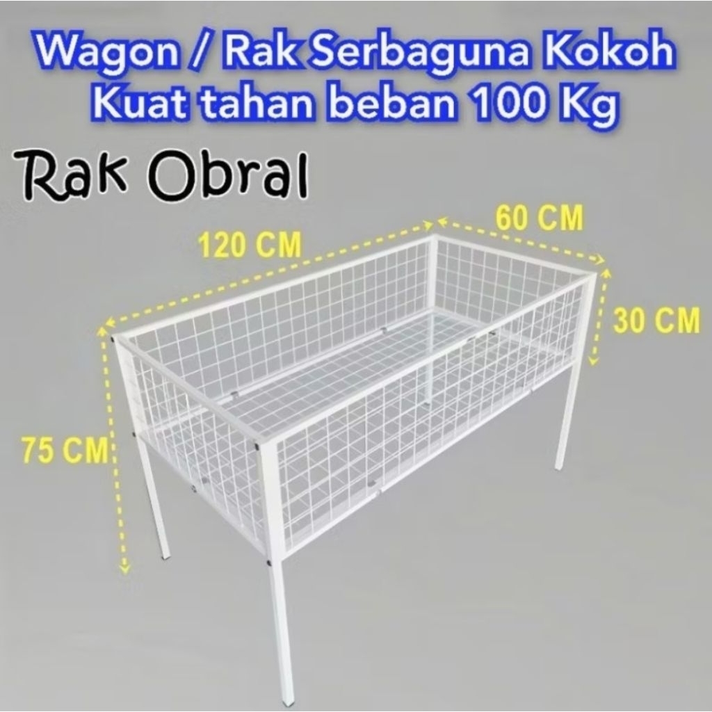 rak obral wagon display peralatan
