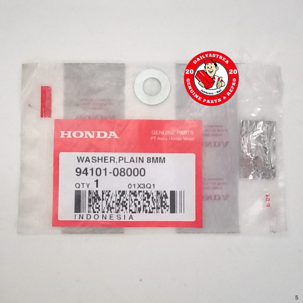 RING WASHER PLAIN 8MM BAUT STOPPER TUTUP TROMOL BELAKANG HONDA WIN ASTREA PRIMA GRAND SUPRA X 100 OR