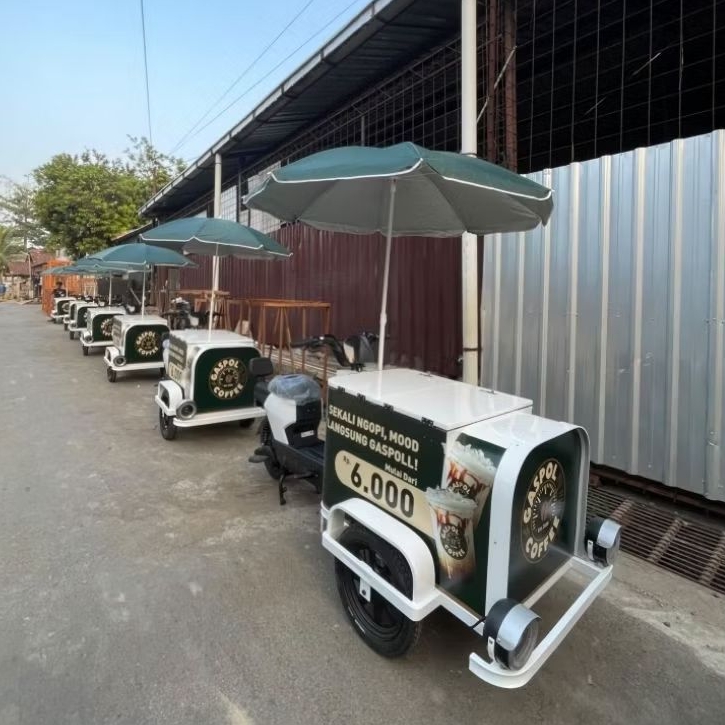 gerobak listrik kopi | gerobak kopi keliling | gerobak listrik | gerobak listrik terbaru