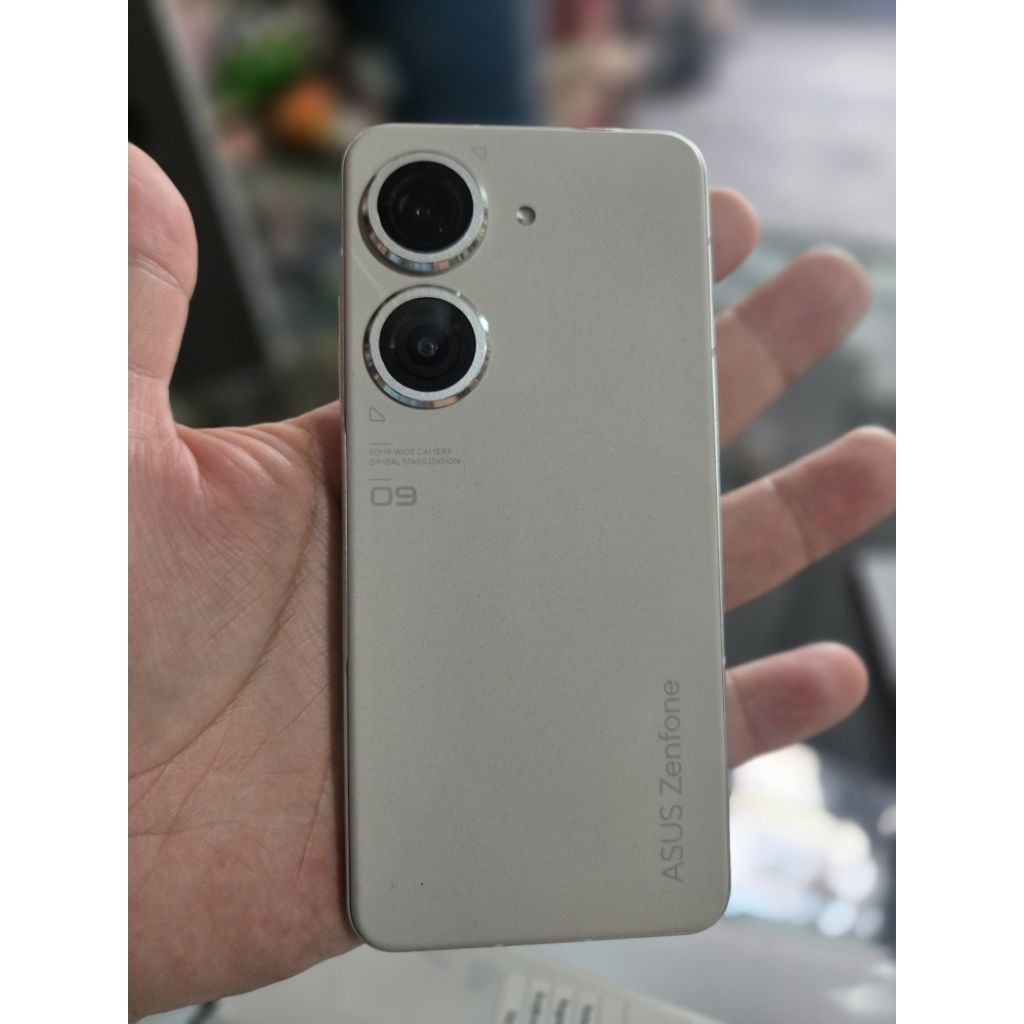 asus zenfone 9 ram8gb/256gb white beige exgrs bonus banyak simpanan