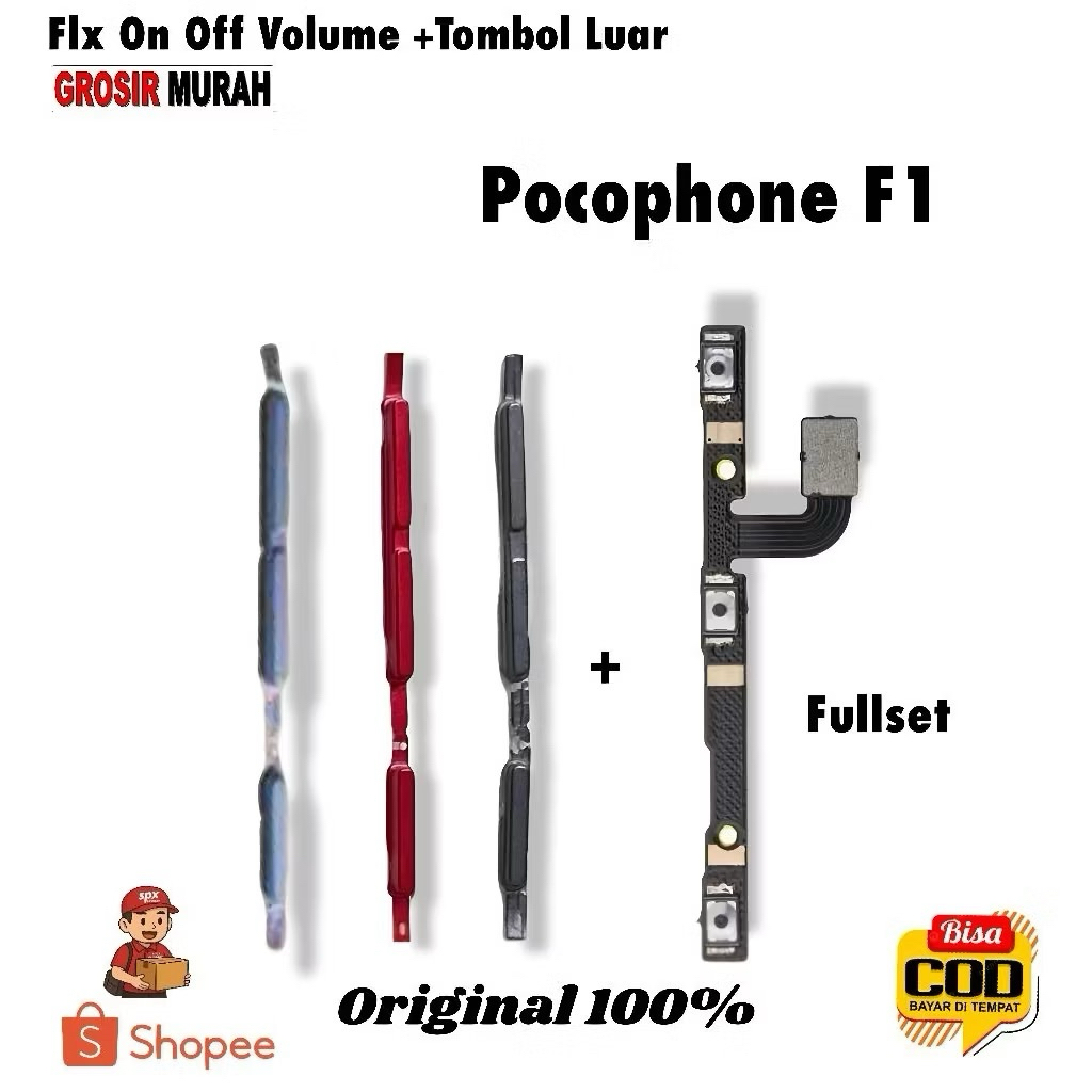 Fleksibel On Off Volume Xiaomi POCO F1 / Pocophone F1