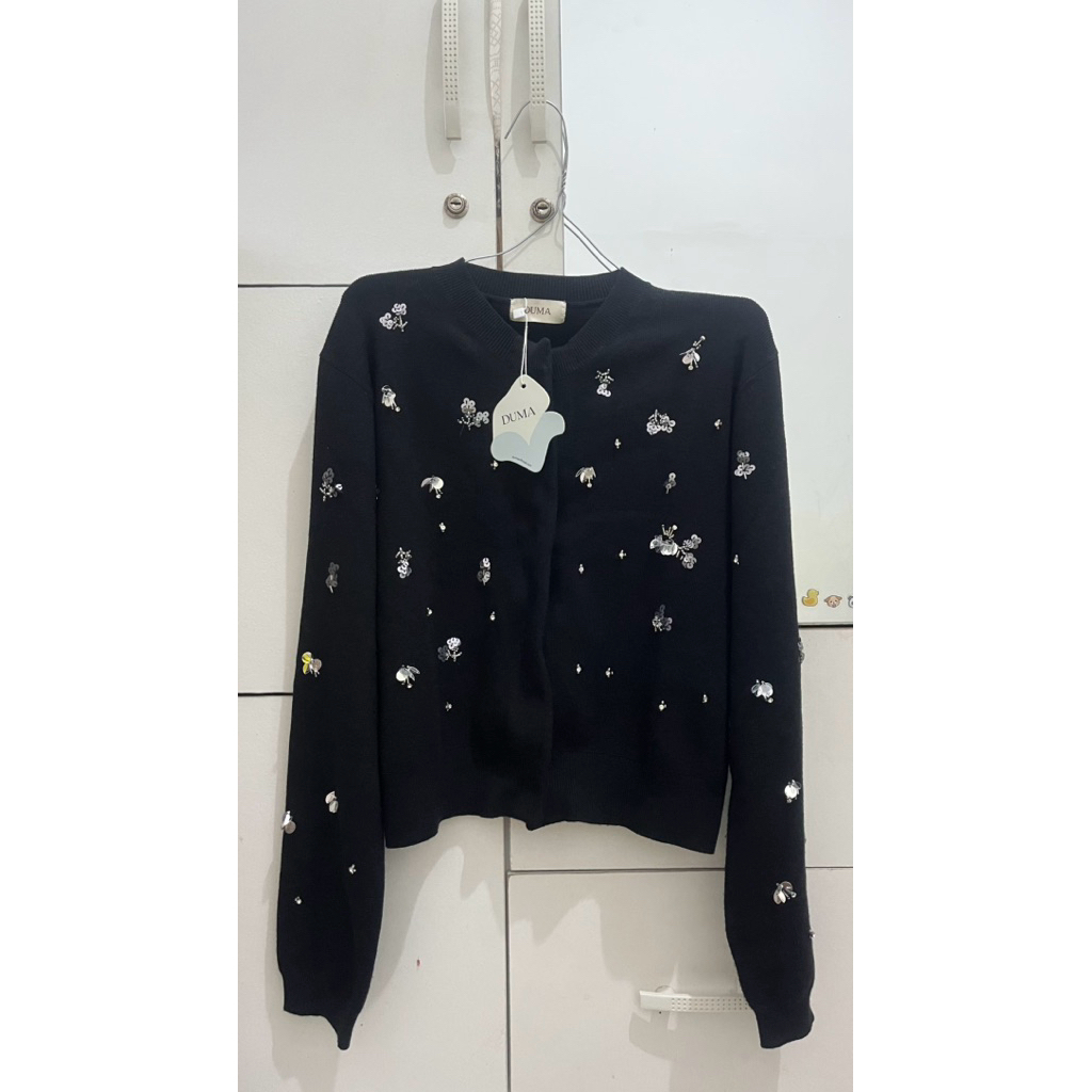 DUMA IZORA BLACK CARDIGAN SPLIT PAY