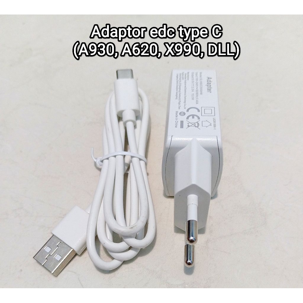 Adaptor/Charger edc type C untuk semua edc android (A620, X990, Sunmi,DLL) 100%original