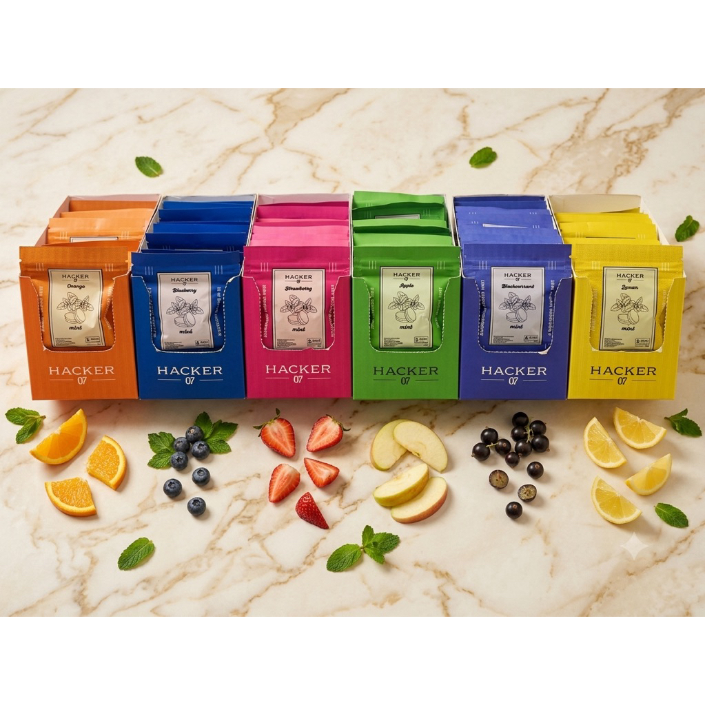 HACKER Permen Mint Hacker Rasa Buah 21g Fruity Mint Candy Nafas Segar