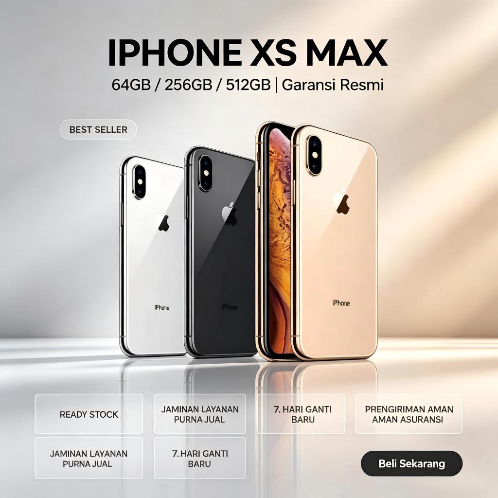iphone XS 4G LTE 4G RAM 64GB  256GB Fullset  Mulus Second Ori Like New