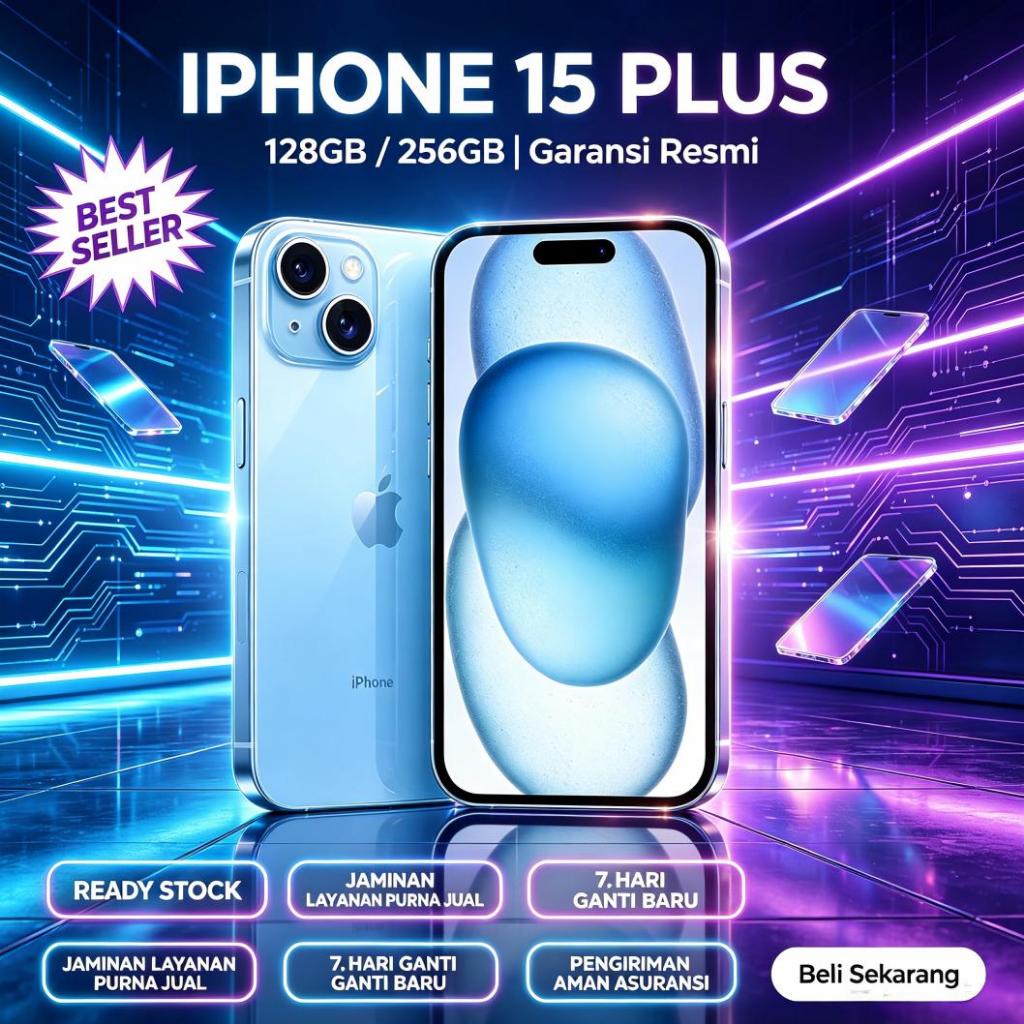 IPHONE 15 15PLUS 512GB 256GB 128GB  MULUS  Bekas FULLSET Second Original