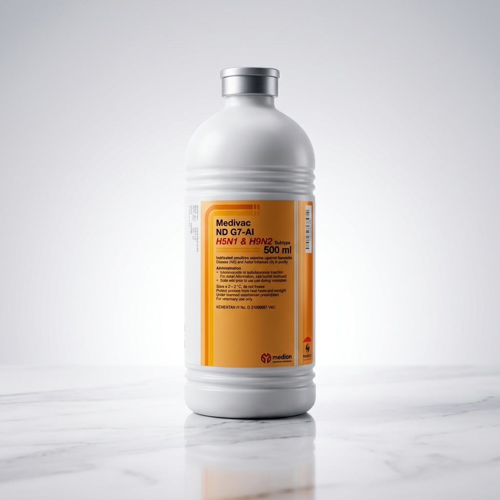 VAKSIN MEDIVAC ND G7 AI H5H9 500 ML 1000 EKOR - Vaksin Mencegah ND dan AI pada unggas