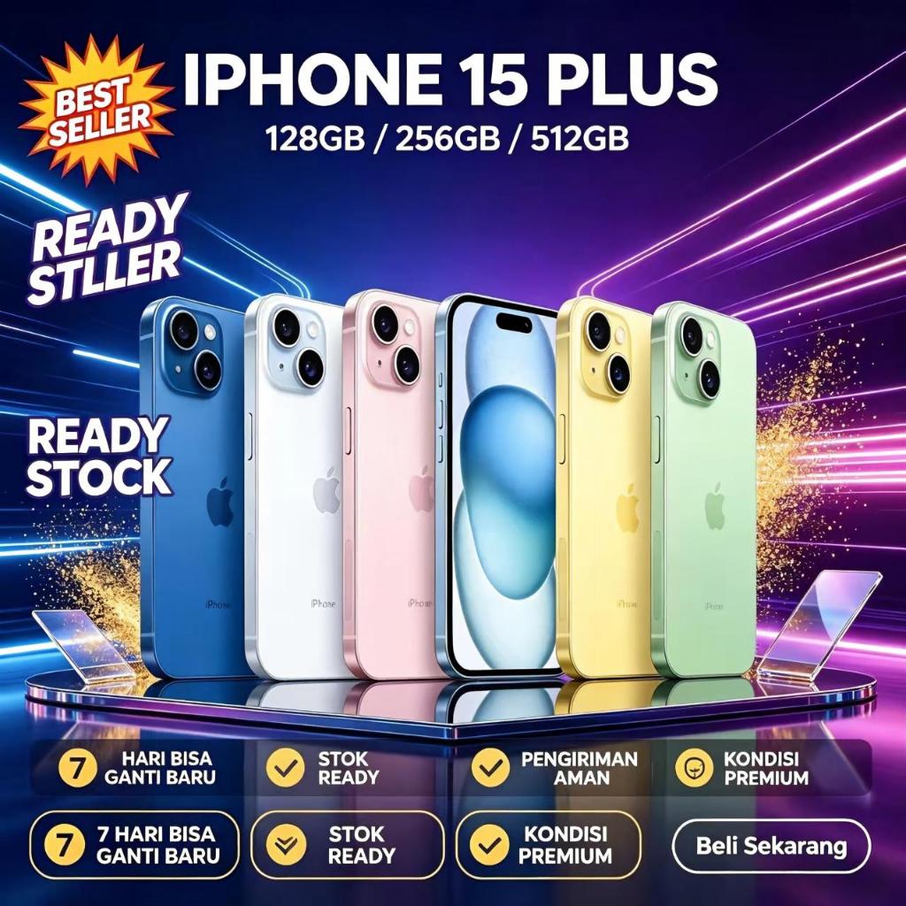 IPHONE 15 iPhone 15PLUS 512GB 256GB 128GB EX INTER Second Original