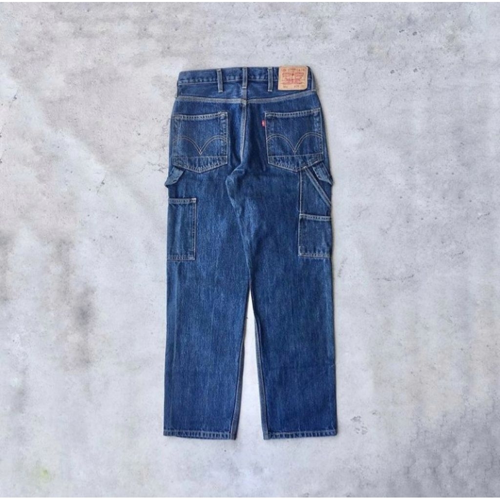 Levis 550 Carpenter Relaxed Jeans Original W29 Blue Denim Celana Jeans Vintage Baggy Workwear