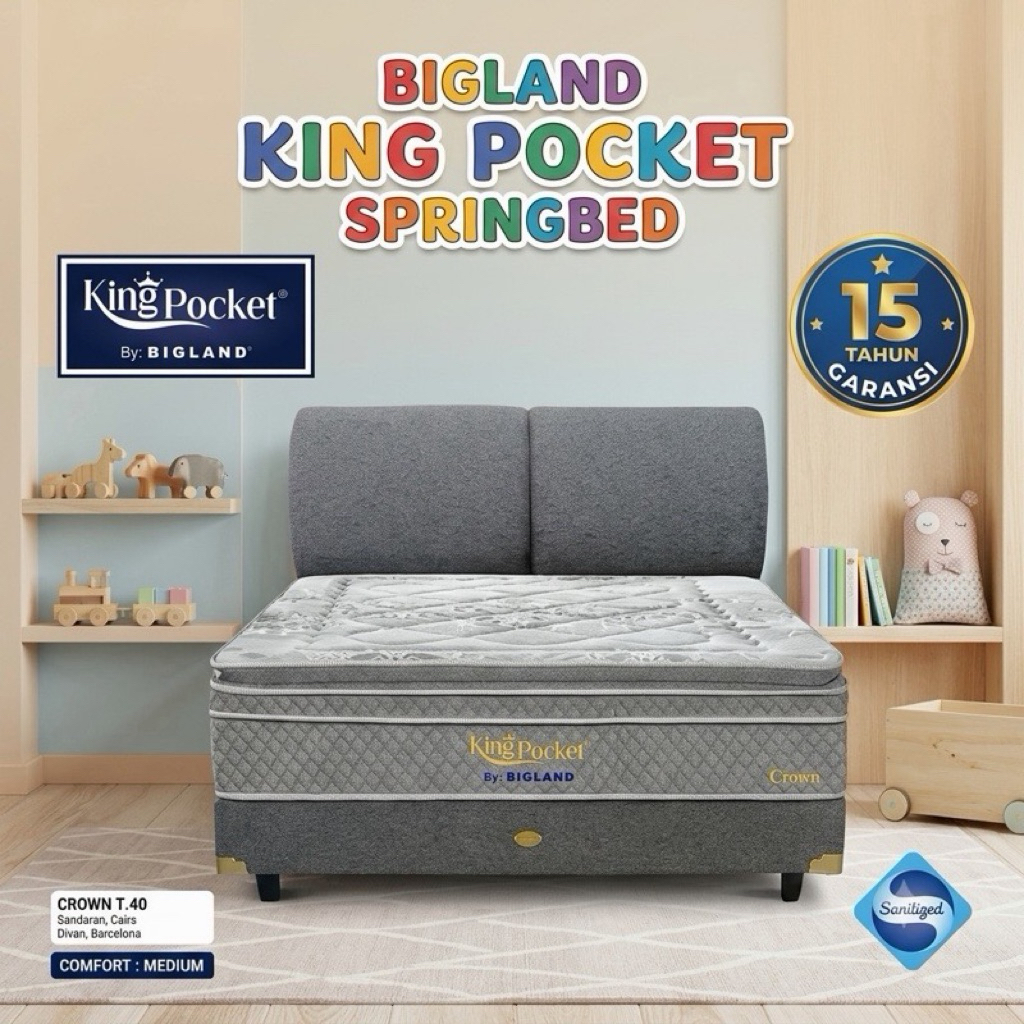 Matras Bigland King Pocket Springbed Kasur Bigland King Pocket Kasur Bigland KingPocket