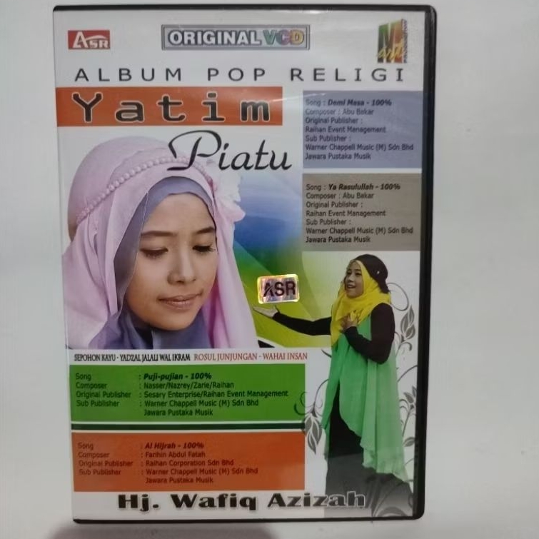 VCD KARAOKE POP RELIGI WAFIQ AZIZAH YATIM PIATU