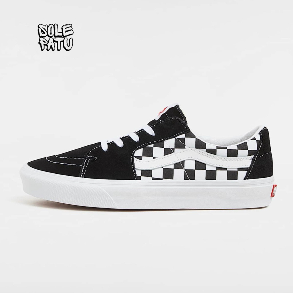 Vans Sk8 Low Checkerboard/Black White Original Resmi Store