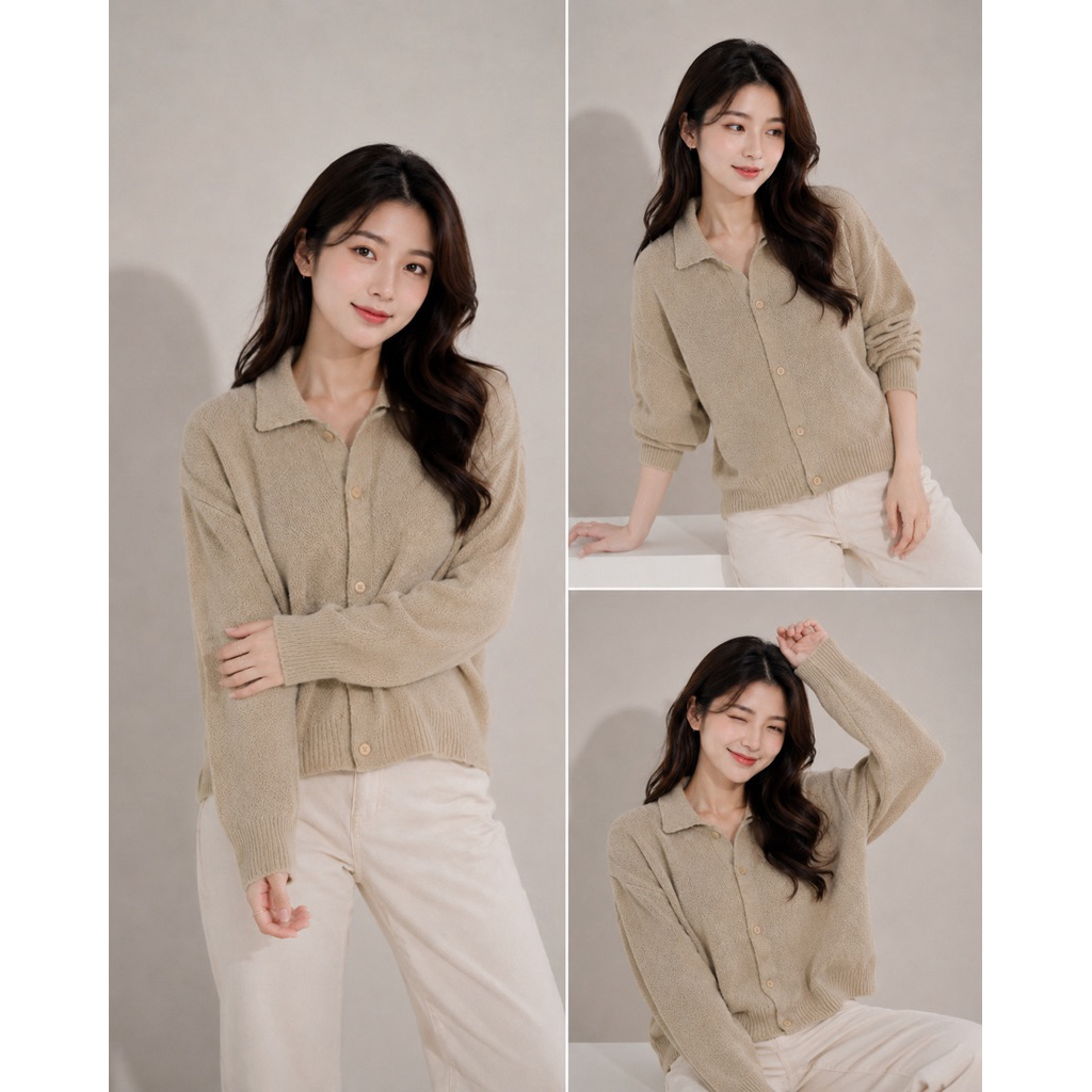8seconds cardigan kerah unisex