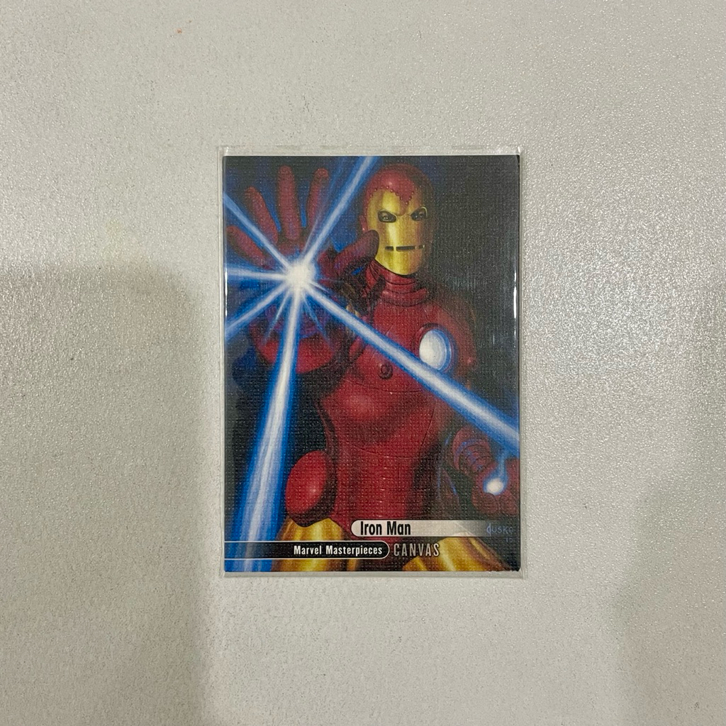 Kartu SkyBox Jusko Marvel Masterpieces Iron Man Canvas TCG Trading Card