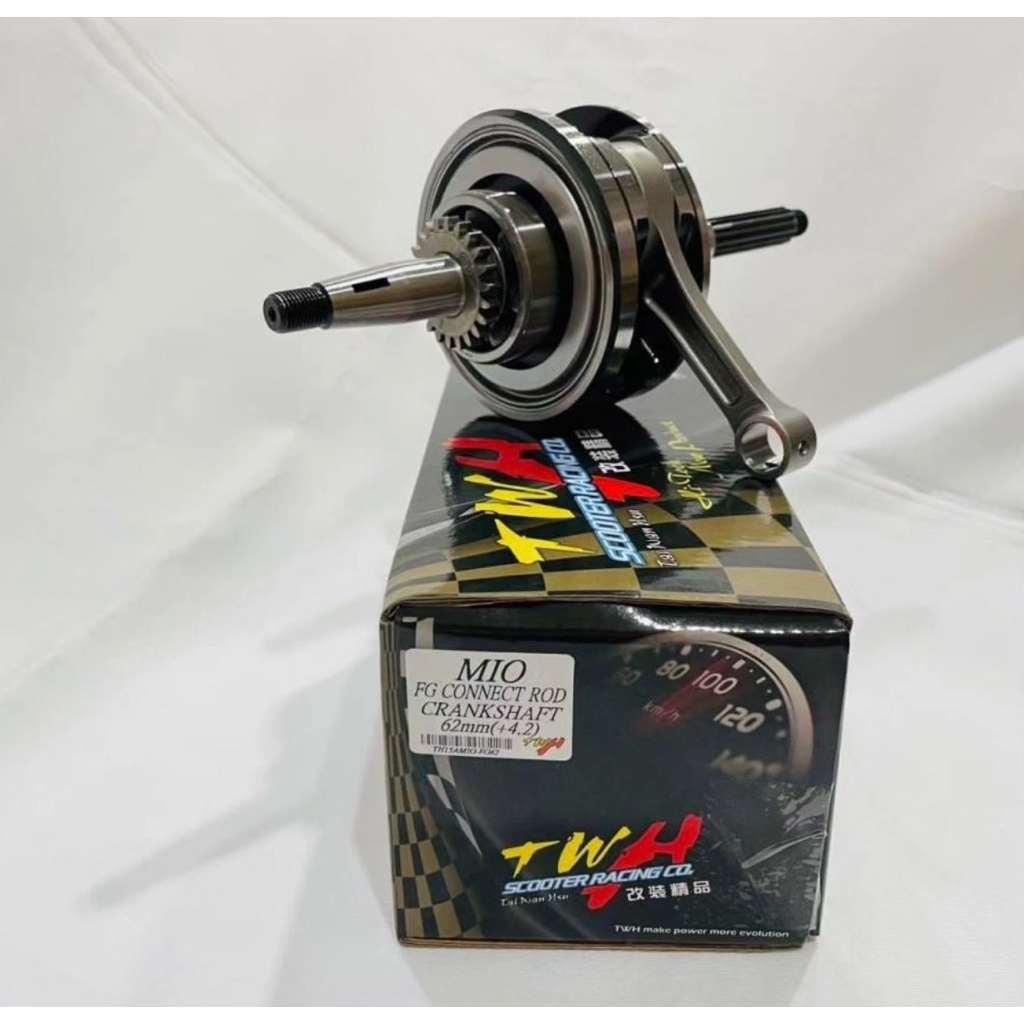 Crankshaft kruk as bandul stroke up 62 mio sporty,smile twh racing taiwan.