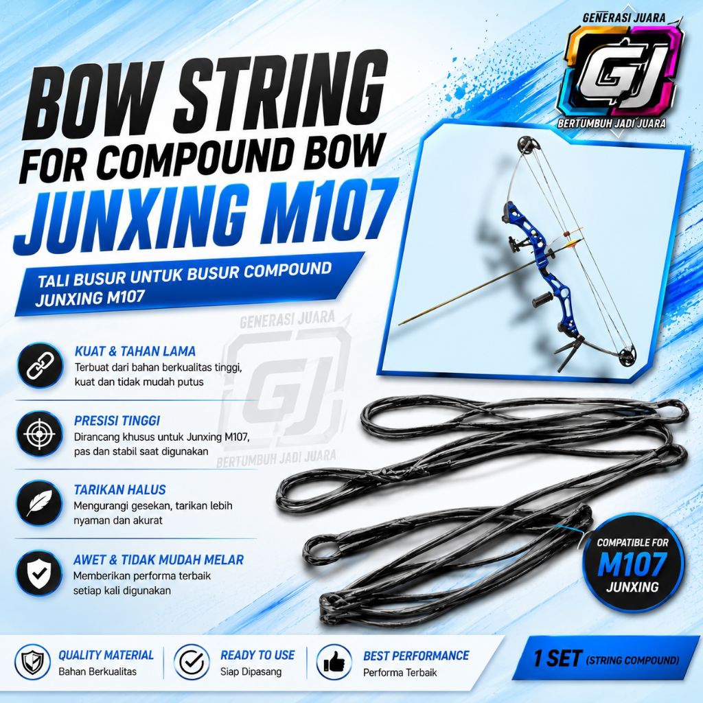 Bow String Junxing M107 | Tali Busur Panah Compound M107 | Replacement String Archery