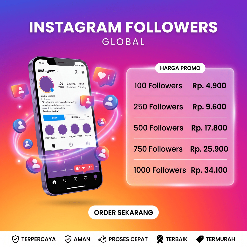 Followers Instagram Luar Murah Proses Cepat - SosBoost ID