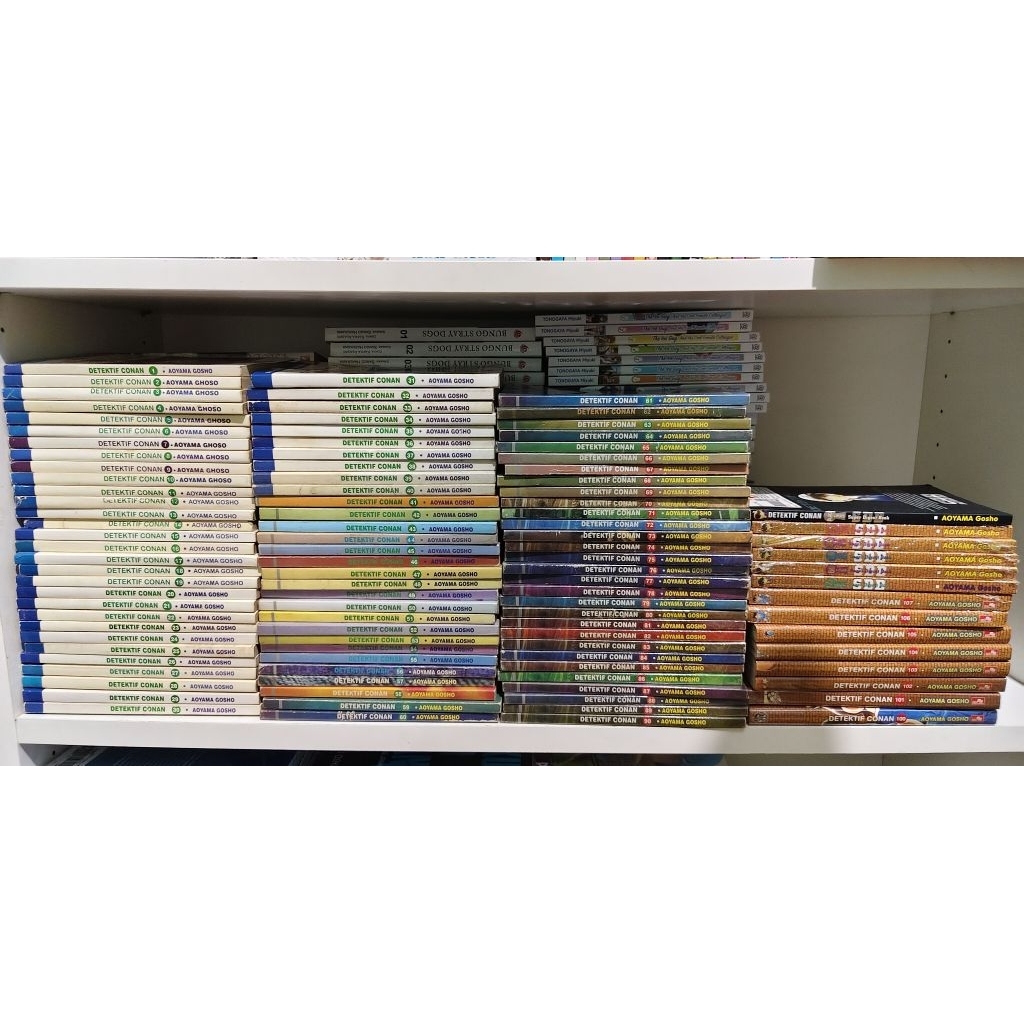 Komik Detektif Conan Set 1-107 dan Conan SDB 50-90, Black Plus