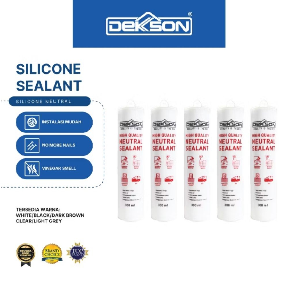 SILICONE DEKKSON SEALANT LEM KACA NEUTRAL SILICONE SEALANT