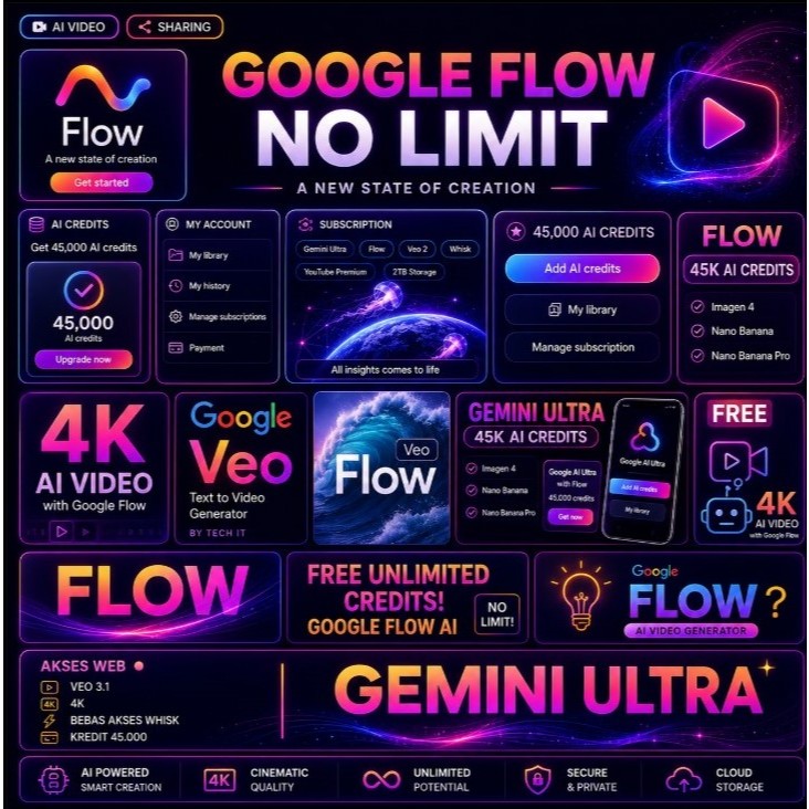 Gemini Ultra AI Pro Private - Aman, Cepat, Bergaransi - 1Bulan