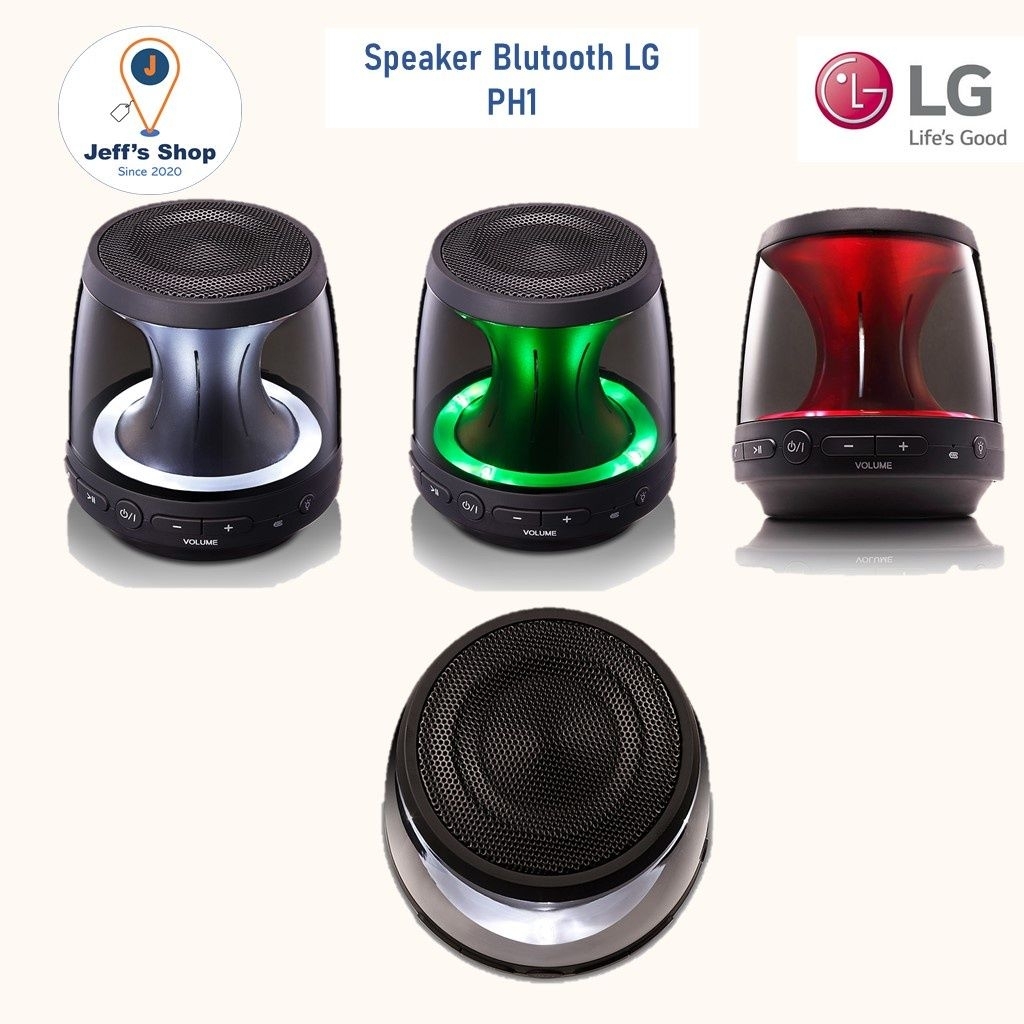 SPEAKER LG PH 1 PH1 PORTABLE MINI SPIKER 360 Sound LED Mood Lighting Rechargeable BatteryBluetooth C