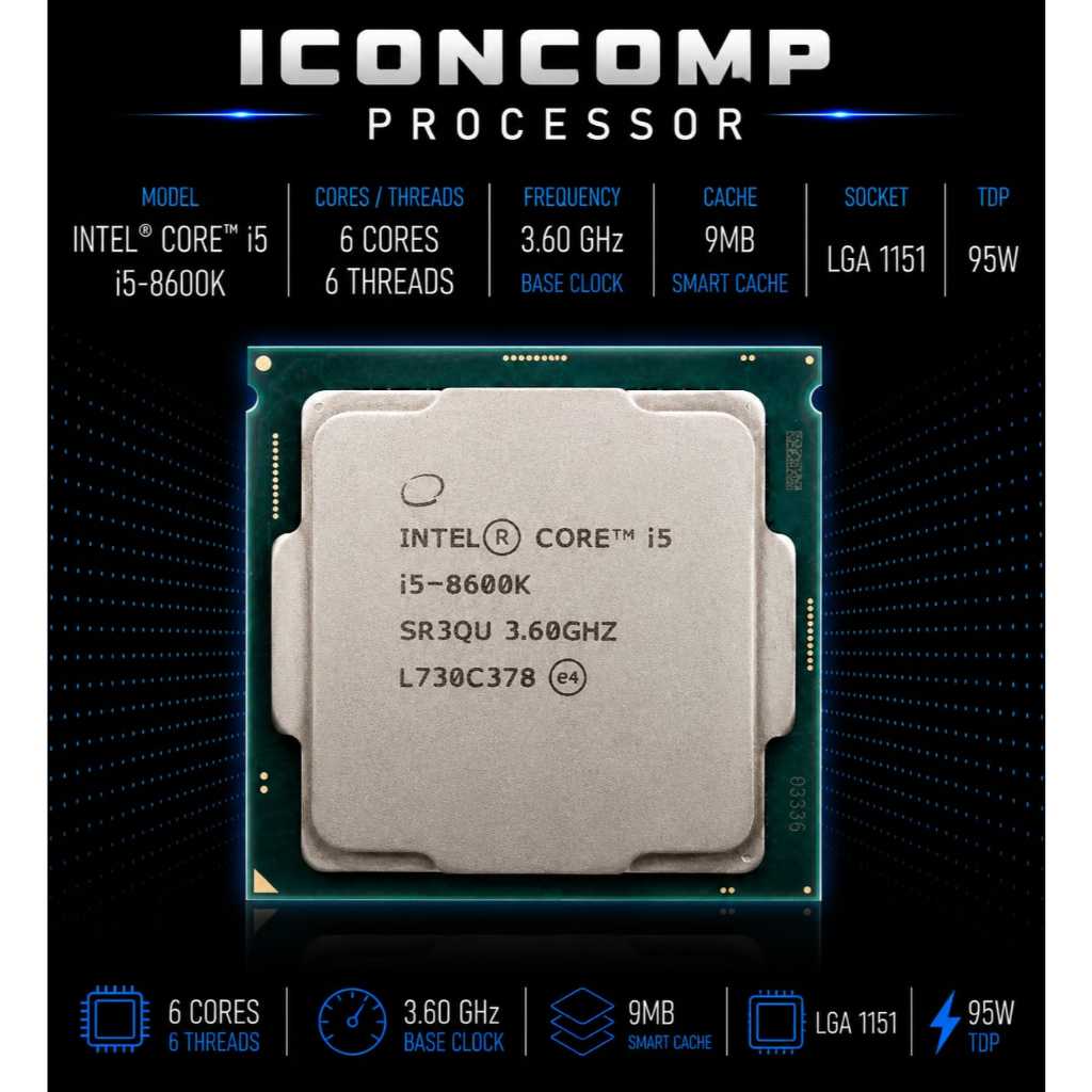 PROCESSOR INTEL CORE I5 8600K TRAY LGA 1151 GEN 8