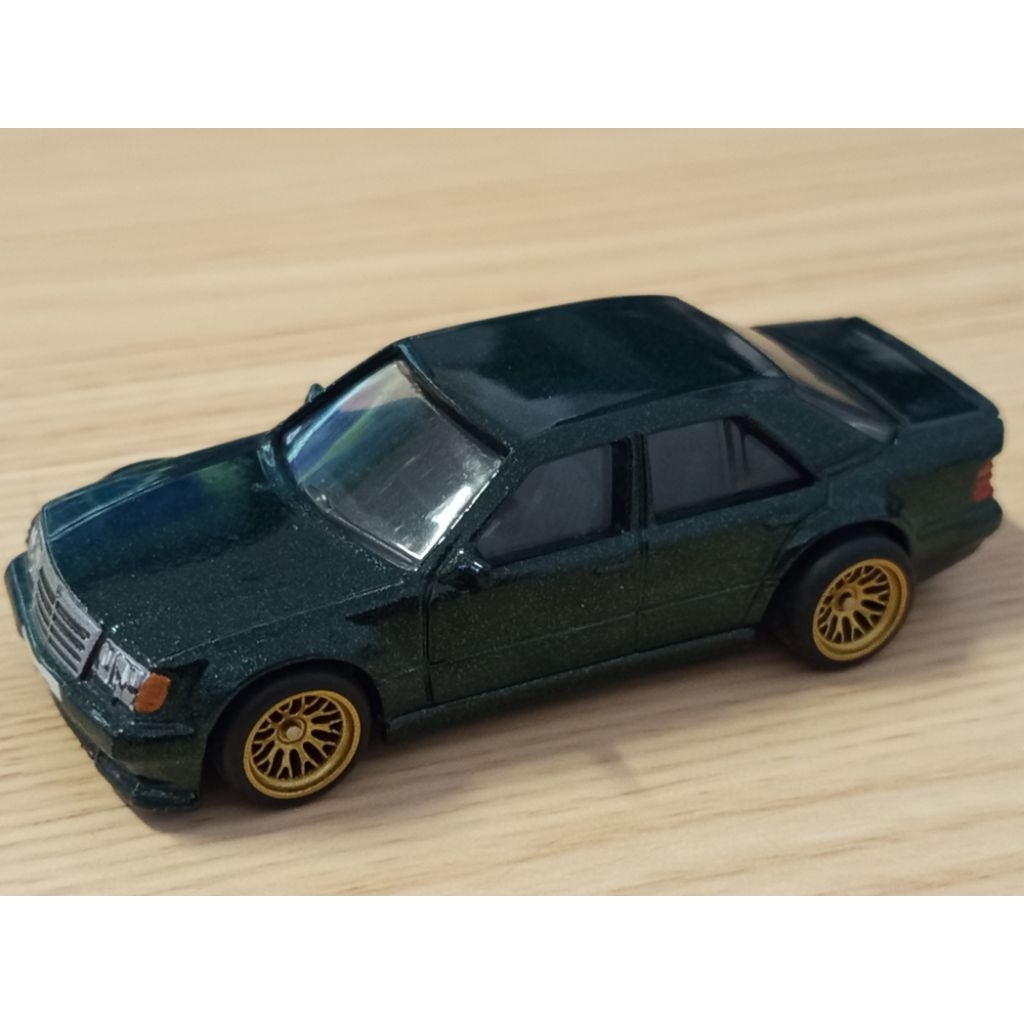 Hotwheels Mercedes Benz 500 E Green Custom Loose