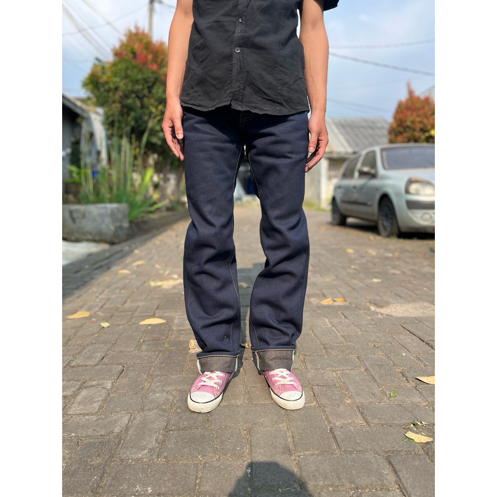 17 oz raw denim non selvedge