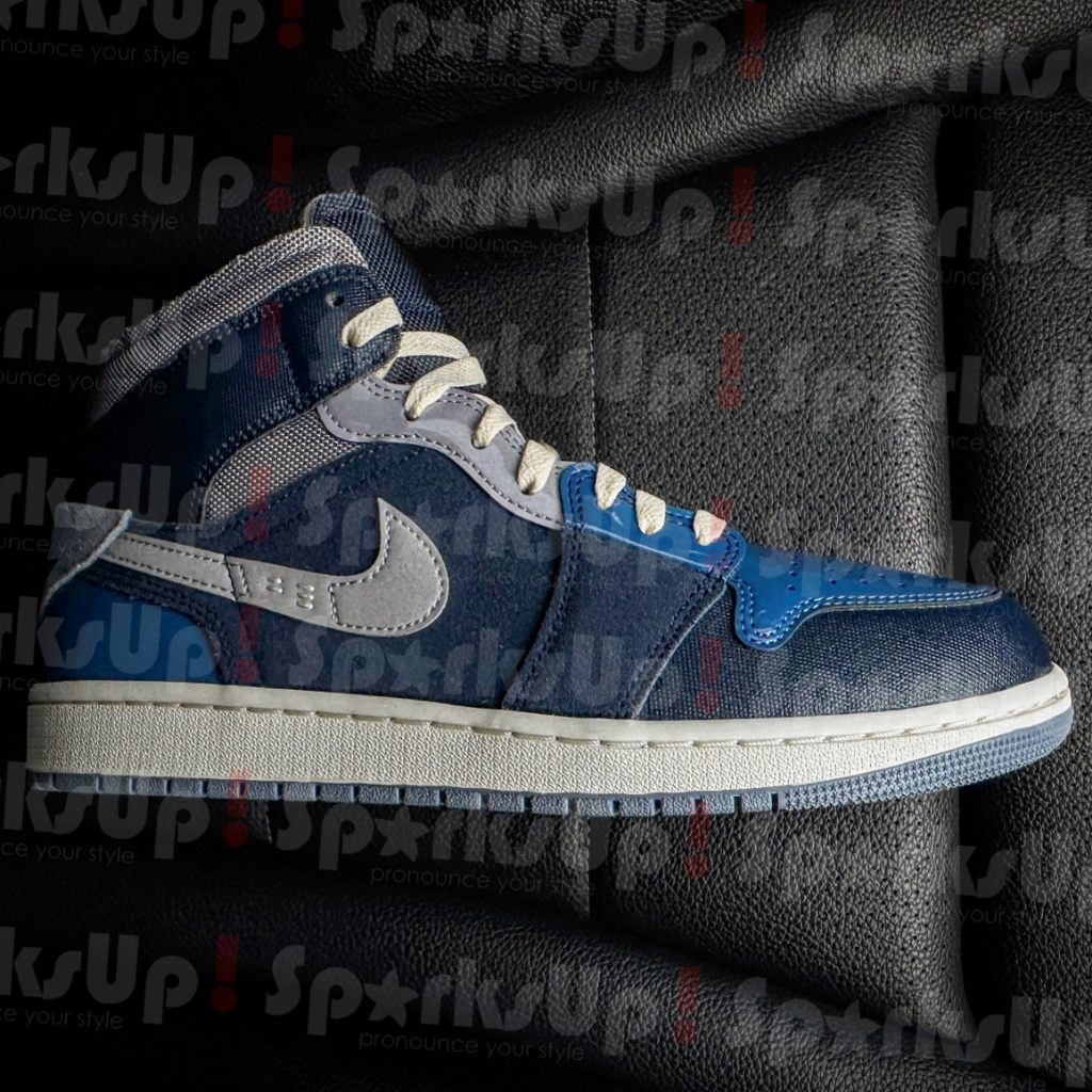 Air Jordan 1 Mid SE Craft (Obsidian/White-French Blue) 100% Authentic BNIB