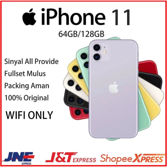 HP  IPHONE 11 64GB/128GB HP11 WIFIONLY SECOND FULLSET IP11 LIKE NEWW