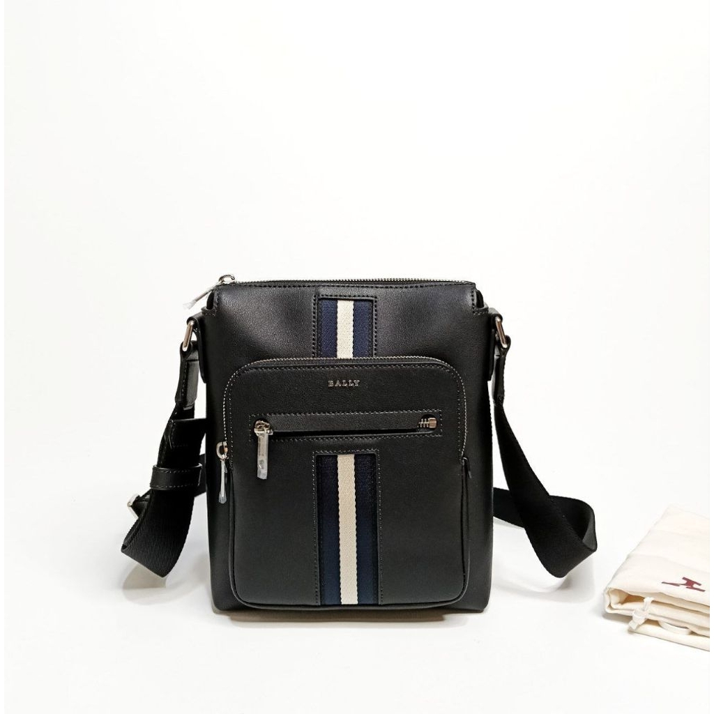 BALLY HRISN SLING BAG BLACK/WHITE