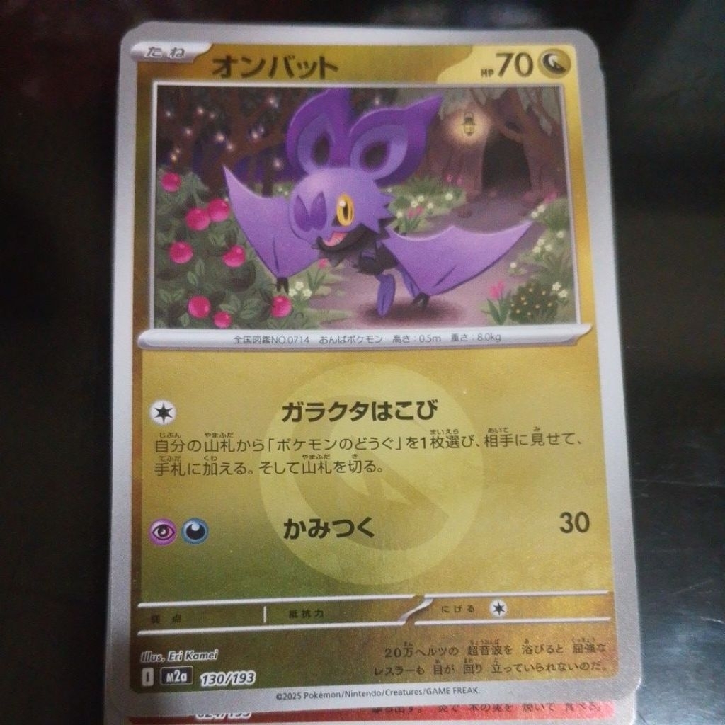Pokemon Noibat energy holo jp