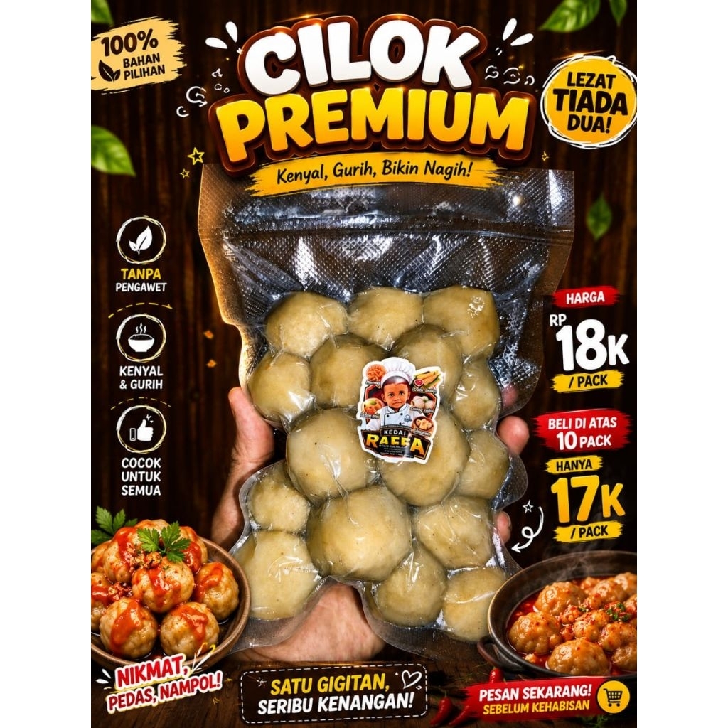 cilok jadul isi ayam mercon 20pcs