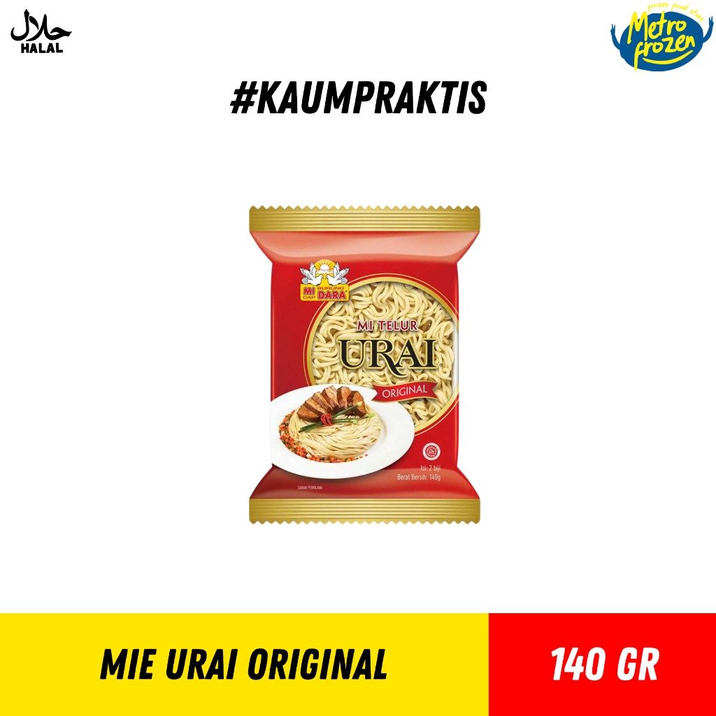 URAI Mie Telur Original 140gr //mie burung dara //mie telur