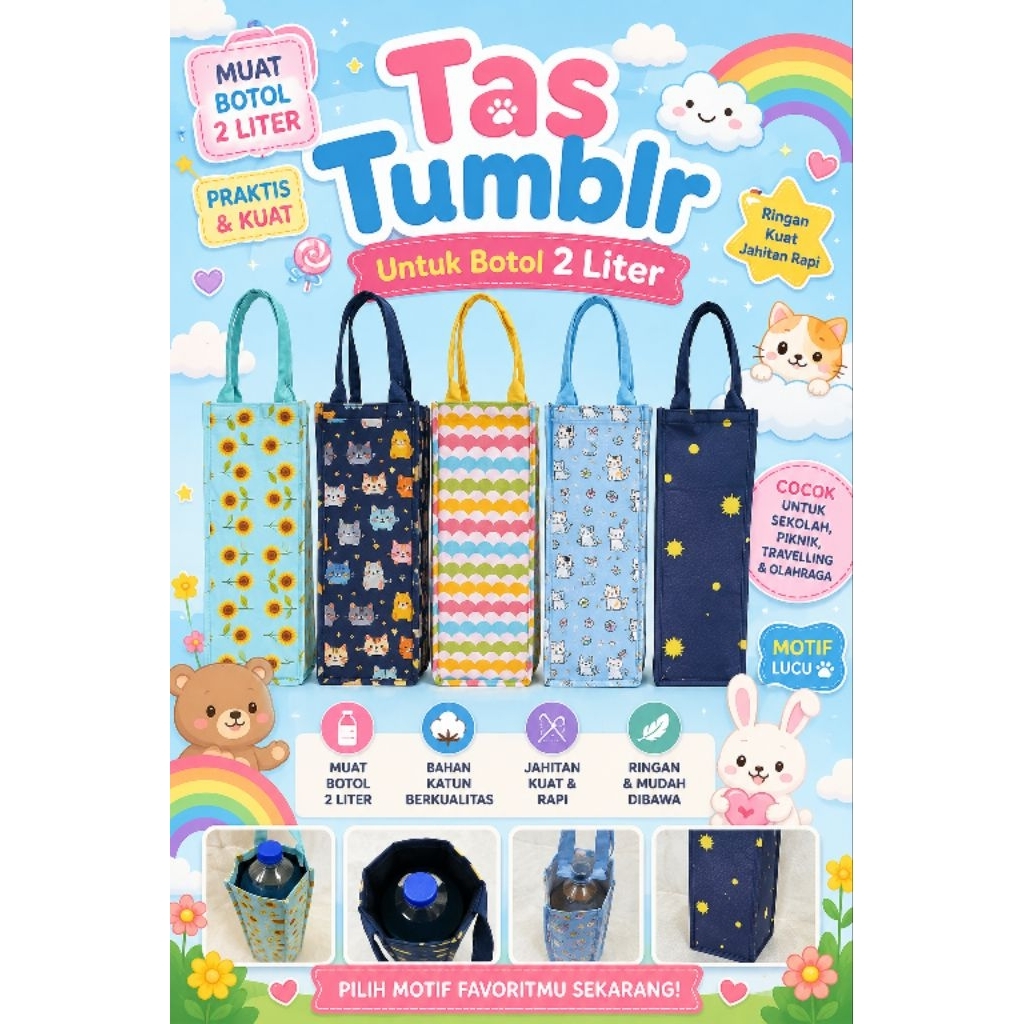 TAS TUMBLR 2 LITER TAS BOTOL MINUM