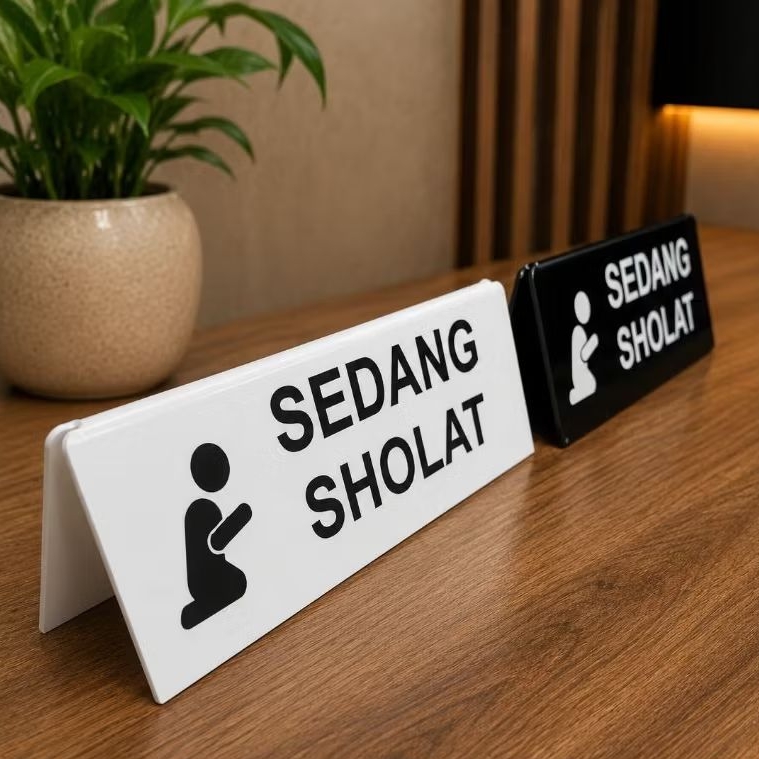 Signage Sedang sholat /Signage Acrylic