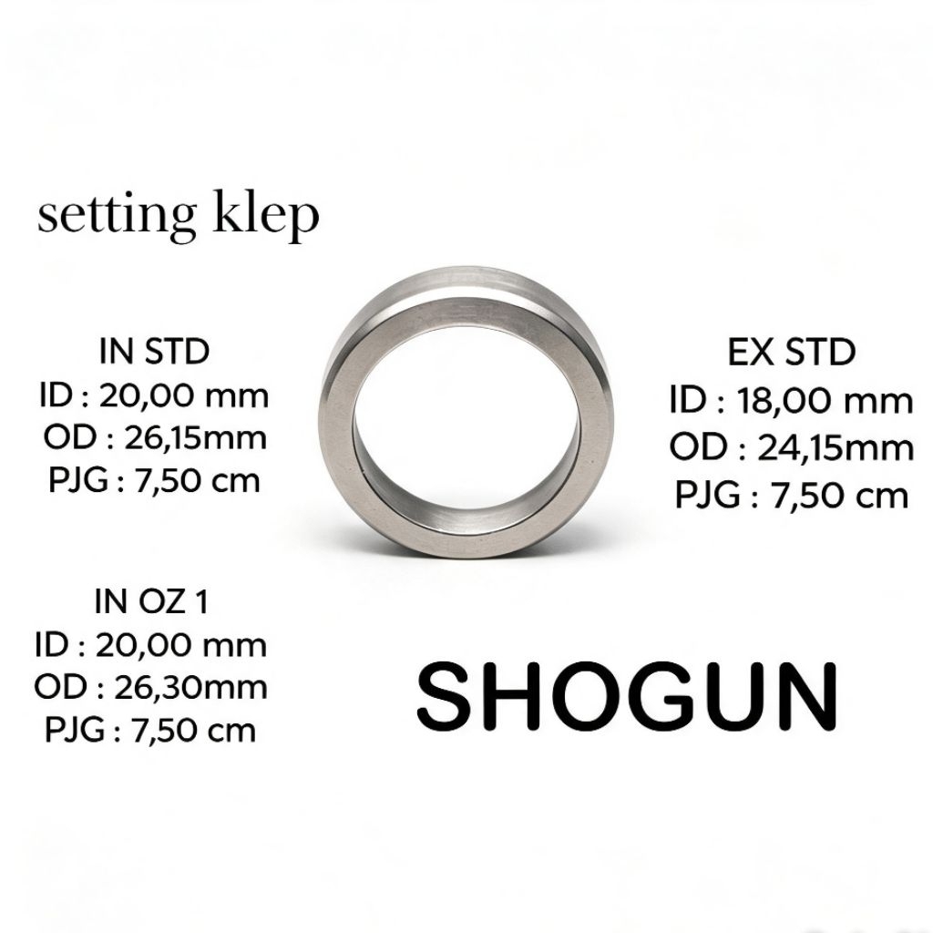 Setting Klep/Dudukan Klep/Cincin Setting Shogun