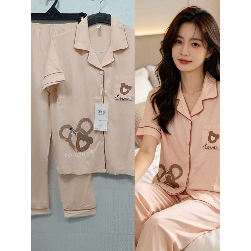 CP Peach Bear Pajama