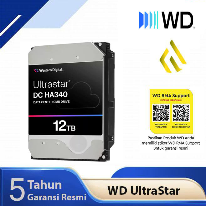 WD ULTRASTAR 12TB - HDD Hardisk Internal Data Center Enterprise Server