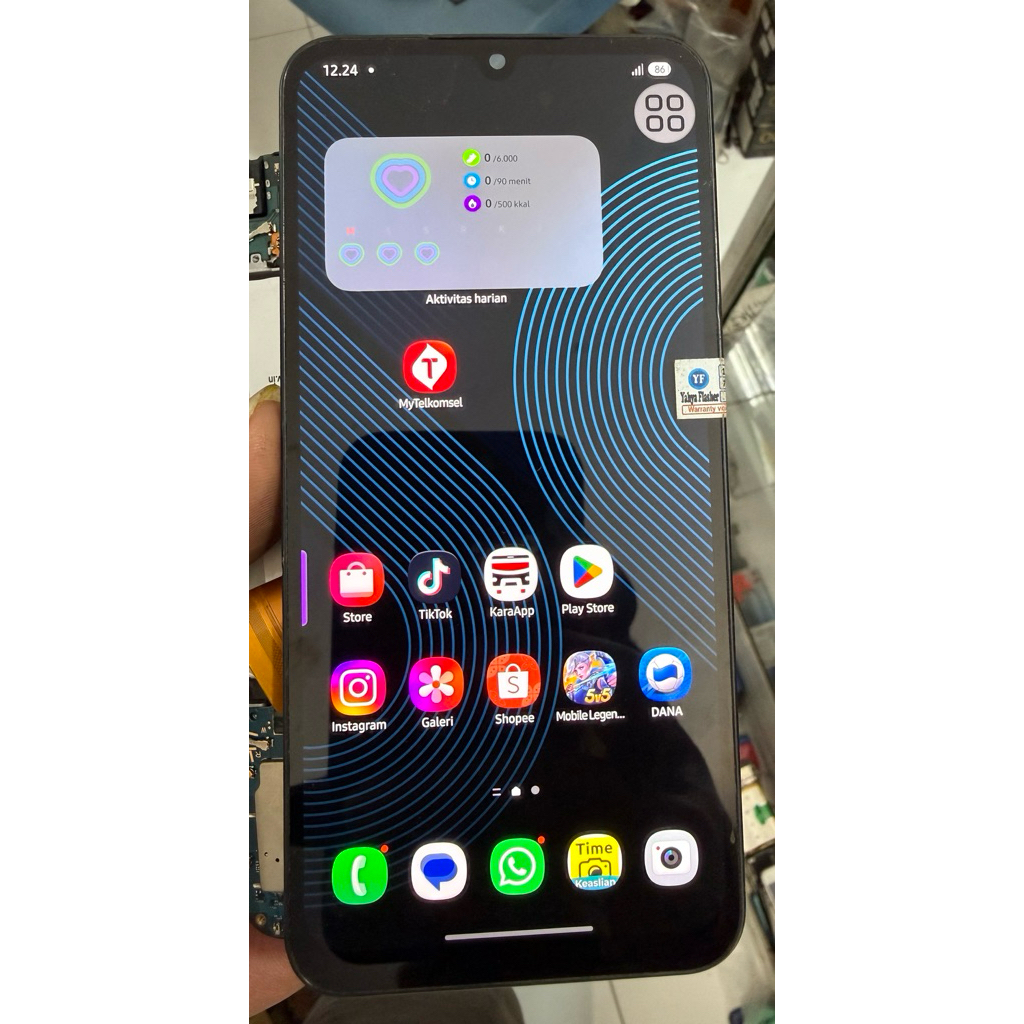 lcd touchscreen+frame samsung A24 4G/A245F original copotan/oled cek variasi