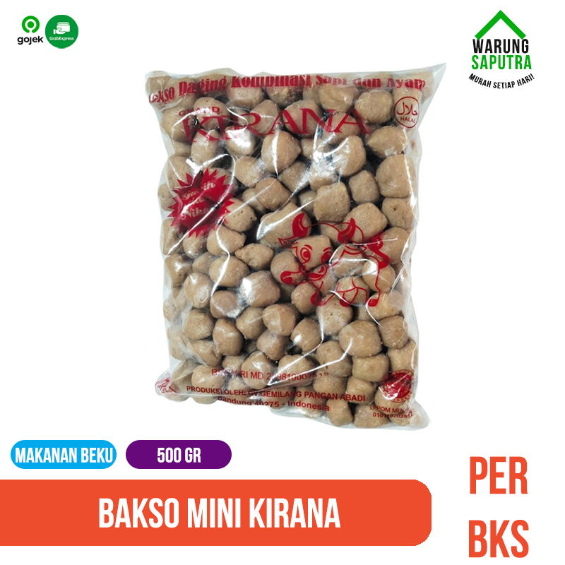 Baso Mini Kirana / Bakso Mutiara Daging Kombinasi Sapi dan Ayam Kirana 500 g