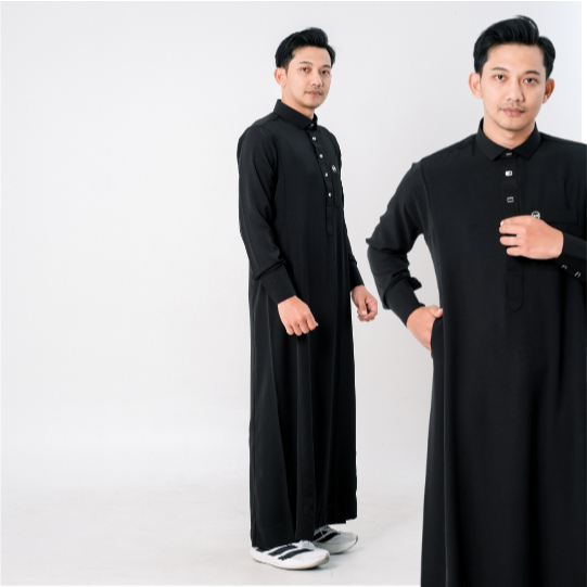 DNine Thobes - Basic Series Jubah Pria Premium Slimfit Gamis Pria Modern Baju Muslim Twill Fusion