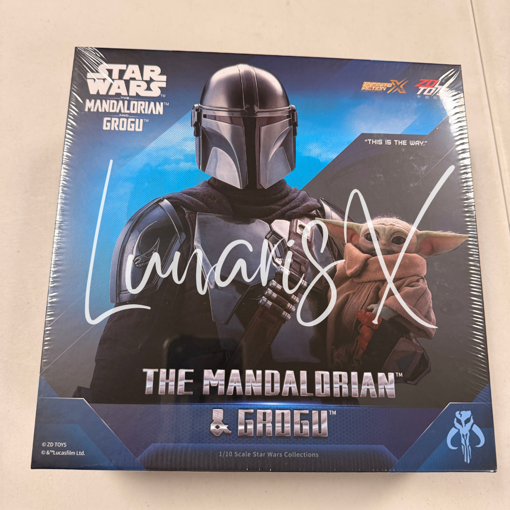 ZD Toys Star Wars The Mandalorian And Grogu Deluxe Set Original ZDToys Action Figure