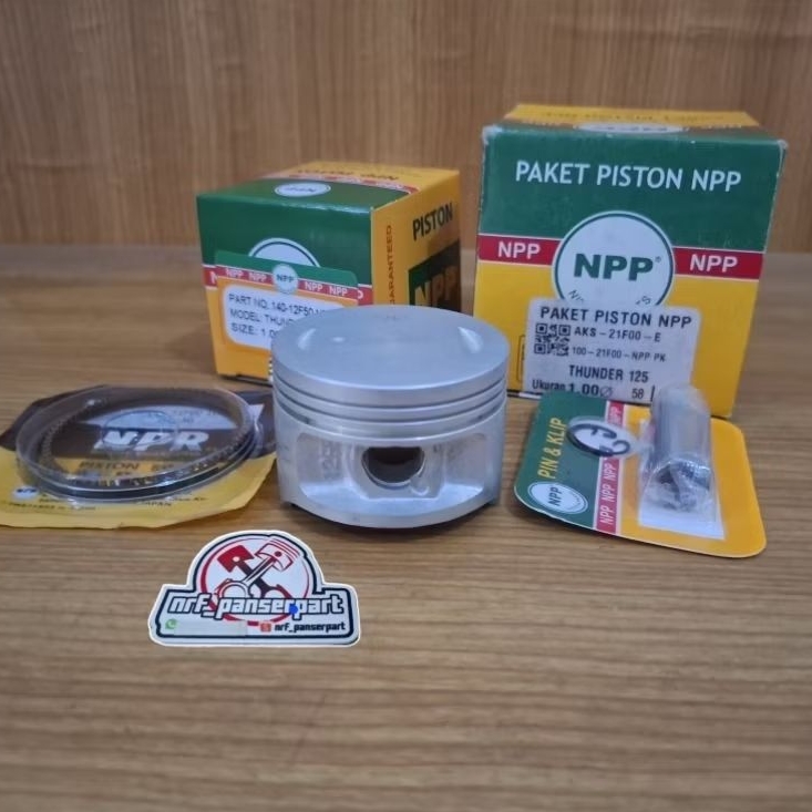 PISTON KIT THUNDER 125//SEHER SET RING SUZUKI THUNDER 125 STD/STANDAR 25 50 75 100( 57/5725/57,5/57,