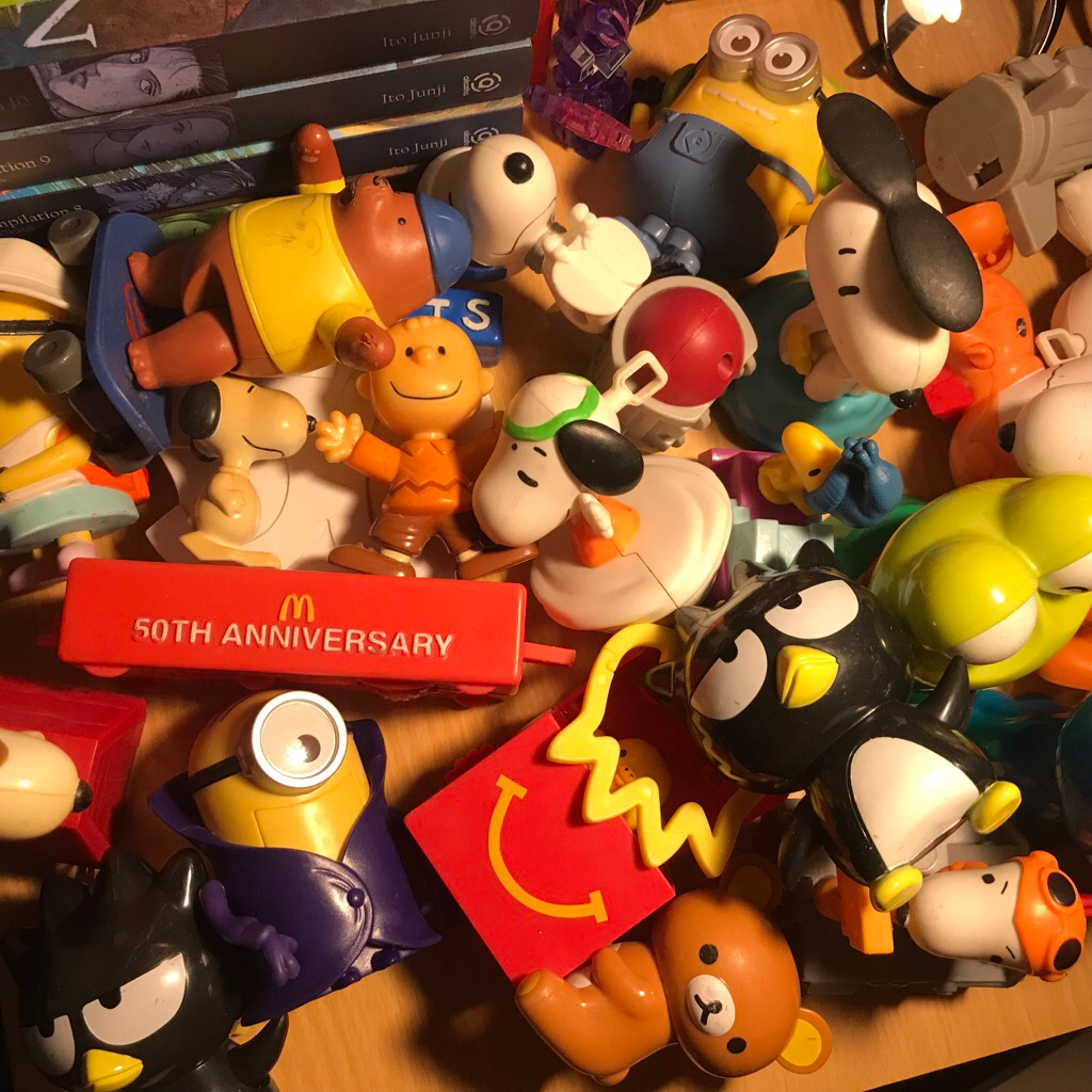 (PL) mainan anak happymeal snoopy minion sanrio - kondisi preloved