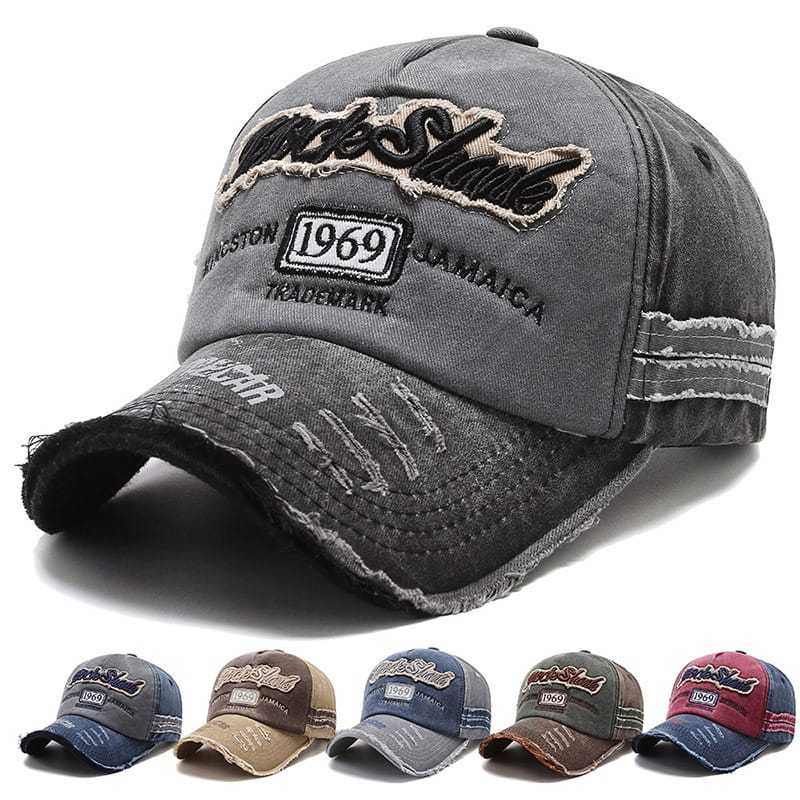 BITLAND Topi baseball Hat ROCK SHANK Bahan jean Denim Katun Topi Vintage Pria dan Wanita HB-3/TPI-32