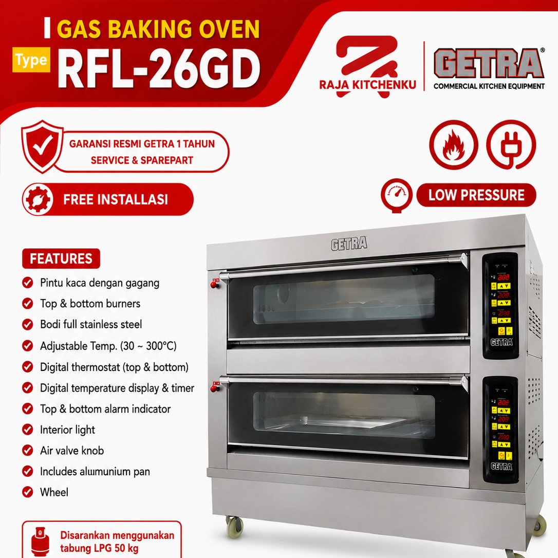 GETRA RFL26GD Oven Gas