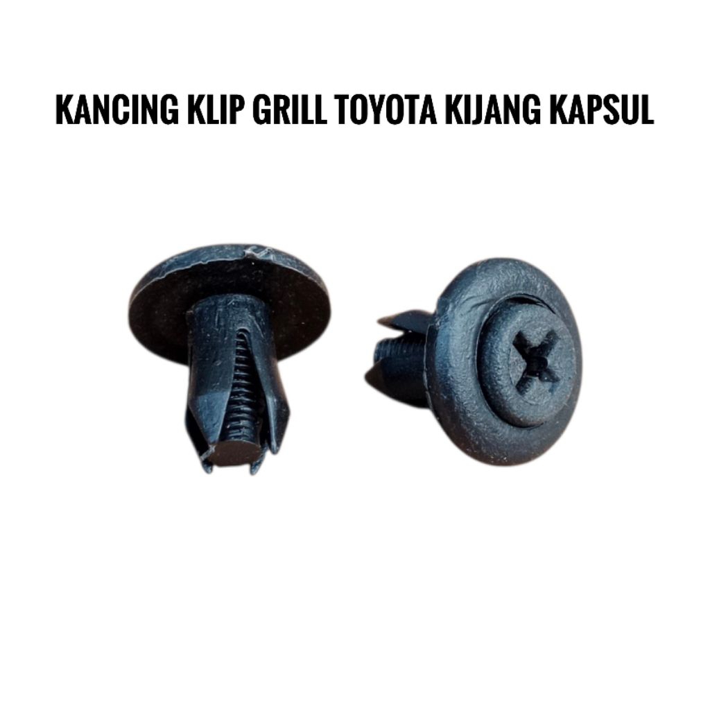 Kancing Klip Grill 7mm Kijang Kapsul Kancing Grill Kijang Kapsul