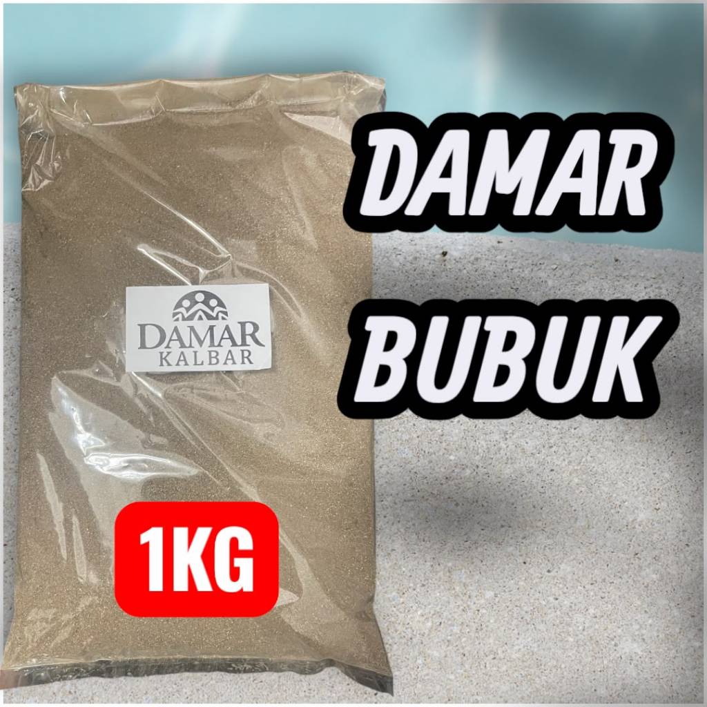 Damar Bubuk 1KG Damar Kalbar, Serbuk DAMAR Muda Kemasan Plastik