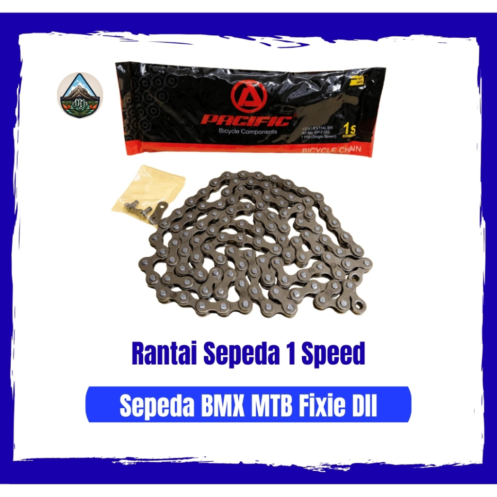 RANTAI SEPEDA PASIFIC 1 SPEED || RANTAI SEPEDA BMX PASIFIC
